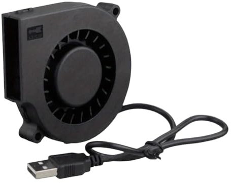 Malloy 5V 7515 Doppelkugel-Zentrifugalrad-Kühler USB-Computerlüfter 75x15mm Spannungswandler Luftpumpe PC CPU