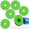 BOXOB 5pcs Rock Slab Grinding Disc, Rock Slab Cutting Discos Para Disc Ultra Thin Angle Grinder Saw Blade Wheel Polishing Cutting Blade for Granite Slabs Marble Glass Ceramics Diamond Tile