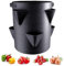 Maceta de fresas para exteriores, bolsas de cultivo de plantas con 6 agujeros, macetas de jardín de 7 galones, bolsas de cultivo de plantas transpirables no tejidas para verduras, interior, patio