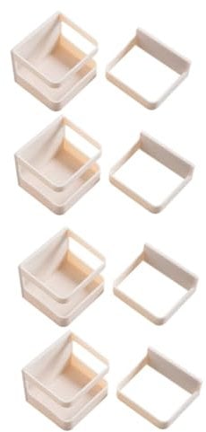 Cabilock 2 Sätze Regenschirm-aufbewahrungsregal Drinnen Hängend Modern Regenschirmstand Rack Montieren Schirmhalter Schirm-wandhalterung Lagerregal Abs Beige 2 Stücke * 2