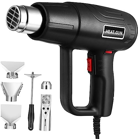 EXCEART 1500w Riscaldamento Elettrico Con Soffiatore Aria Calda Riscaldatore Aria Calda Portatile e Asciugatura Con Protezione Antiscottatura e Illuminazione Led Integrata