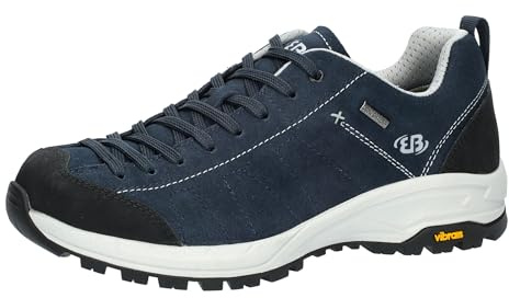 Brütting Herren Outdoorschuh Wanderschuh wasserdicht atmungsaktiv Claremont Tex, Marine Schwarz, 38EU