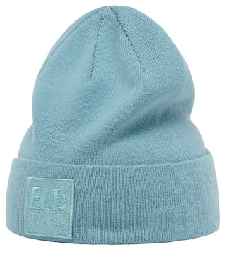 Elbsand Damen Beanie ESBea Strickmütze mit Logopatch