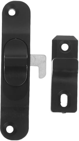 Toddmomy Serrure Antivol pour Porte Coulissante et Verrou de Porte Moustiquaire en Alliage d'Aluminium avec Limiteur d'Ouverture Réglable Système Sécurisé pour Fenêtres Coulissantes Maison