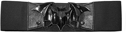 kreepsville 666 Women's Bat Elastic Belt Black 2XL/3XL