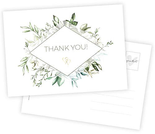 younikat 15 Danksagungs-Karten I DIN A6 I Set Dankes-Karten Postkarten Dankeschön Vielen Dank nach Hochzeit Taufe Geburt zur Kommunion Konfirmation I dv684