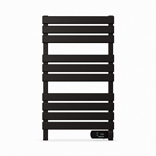 CREATE / Warm Towel 500W / Toallero eléctrico Negro / 96,9x5x55 cm/para Suelo o Pared, Temporizador, Pantalla LCD, bajo Consumo, termostato