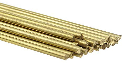 YPLonon 20Pz Bassa Temperatura Bacchette di Saldatura in Ottone 0,2 * 25cm Bacchette per Saldatura TIG Elettrodi a Barra per Saldatrice per Saldatura in Ottone Riparazione Brasatura