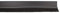 Amig - Burlete Adhesivo de sobreponer Mod.7 - Tira de Sellado con Cepillo de Pelo y Lamina de plástico Protectora - Aislante para bajo de Puertas - Recortable - PVC - Negro - 100x1x6 cm