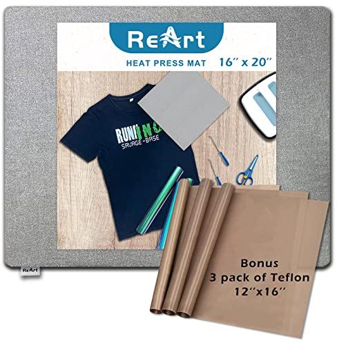 Wärmepressematte, 40,6 x 50,8 cm, für Easypress, beidseitig anwendbar, Matte für Heißpressmaschinen und HTV- und Bügelprojekte