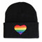 JLTPH Unisex LGBTQ Pride Flagge Wintermütze Strickmütze feinem und leichten Jersey Mütze Einheitsgröße Hat für Damen und Herren