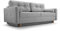 Fabryka Mebli Idźczak Schlafsofa Pastella - 213 x 98 x 83 cm - Ausklappbares Sofa mit Schlaffunktion, Bettkasten, Hilfsautomat - 3-Sitzer-Sofa für Wohnzimmer, Gästezimmer - Hellgrau