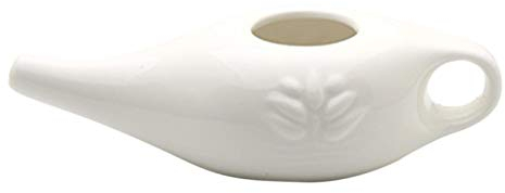 Rosixehird Pot Neti Nasal en Céramique Pot Neti pour Kit De Lavage pour Rinçage Nasal pour Soulagement des Sinus Nettoyant Détoxifiant l