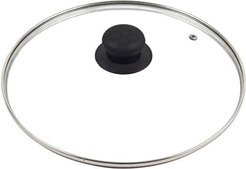 YSAMAX Transparent Glass Saucepan Lid, Set of 1 - 16cm, Glass Cover for Kitchen Cookware
