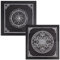 CREATCABIN 2 Stück Altartuch Sonne Pentagramm Himmlisches Tarot-Deck Spiritueller Wandteppich Tischdecke Macht Heiliges Tuch Astrologie Für Wahrsagerei Hexereizubehör Heidnisch Sonne Und Pentagramm
