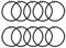 harayaa 10x Trampolin elastisches Seil Hochsprung-Bungee-Seil Spanngurte Bungee-Seil für Zelt, Schwarz