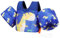 MoKo Kinder Schwimmflügel, Cartoon Schwimmweste mit Schultergurt Schwimmtraining Jacke Schwimmend Badeanzug Schwimm Zubehör mit Pfeife für 13-30lbs Jungen Mädchen, S - Gelber Dinosaurier