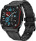 Smartwatch Herren Damen mit Telefonfunktion 1.28 AMOLED Touchscreen Eckige Fitnessuhr Blutdruckmesser Herzfrequenz Schlafmonitor IP68 Wasserdicht Schrittzähler Militär Sportuhr für iOS Android