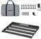 LEKATO Pedal Board with Built-in Power Supply, 19.1 * 12.2 * 1.8 in Large Effect Pedalboard, Aluminum Alloy PedalBoard Set with Carrying Bag, Pedal Cables, Sticker