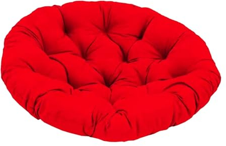 Baoblaze 40 cm Gartenstuhl Kissen, Gepolstertes Sitzkissen, Polster für Gartenmöbel, Sitzkissen Outdoor/Indoor Rund, Stuhlkissen für Schlafzimmer, Familienzimmer, Kissen für Hängesessel, Rot