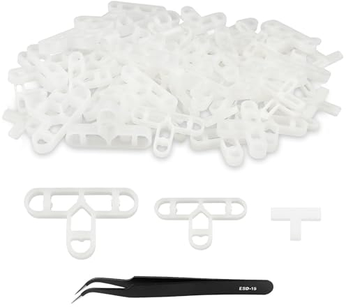 300pcs Tile Spacers 5mm 8mm 10mm Paving Slabs Spacers T Shape Joints Hollow Structure for Floor Wall Tiler Decking Tiles Garden Brick