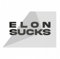 ELON SUCKS - Tesla Auto Aufkleber Statement (Schwarz (Glanz))