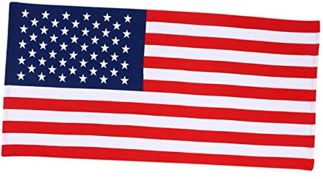 BUGUUYO Tapis De Bain Absorbant À Séchage Rapide en Fibres Ultra-Fines Motif Drapeau pour Garçons Et Filles 150 X 70 Cm