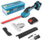 Tagliasiepi elettrico senza fili 2 in 1 da 21 V, con 2 batterie da 1,5 Ah e caricatore, leggero (1,8 kg), per giardino, cortile, prato, lama in acciaio SK5 da 25 cm e testa in nylon, con chiusura di