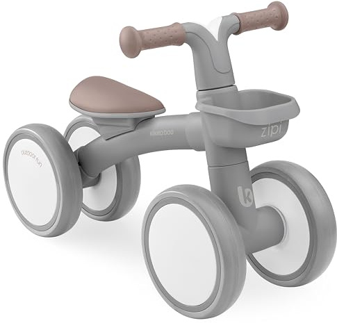KikkaBoo ZIPI Fahrrad Ohne Pedale, Laufrad mit Korb, Einstellbar, Kinderspielzeug, Baby-Geschenk