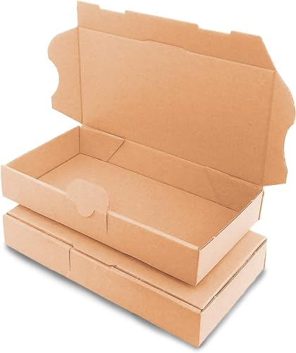 verpacking Maxibriefkartons 180 x 100 x 30 mm Maxibrief MB-0 Braun Versand Post Faltschachtel (Innenmaß 176 x 96 x 27 mm) Versandschachtel Büchersendung (200 Stück)