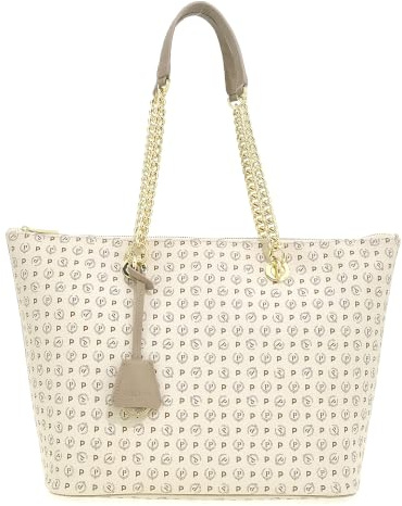 Pollini BORSA SHOPPING HERITAGE CON STAMPA ALL-OVER | Logo Pollini