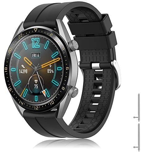 TOPsic Bracelet Huawei GT 2 Bandes de Montres pour Huawei Watch GT/Huawei GT 2 /Huawei Watch GT Active/Galaxy Watch 46mm/Gear S3, Bandes de Silicone de Sport 22mm