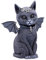 Nemesis Now Figura Grande de Gato Oculto con alas de Malpuss, Negro, 24 cm