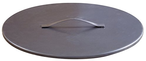 Couvercle en acier brut inoxydable pour brasero SvenskaV de taille XXL (63 cm)
