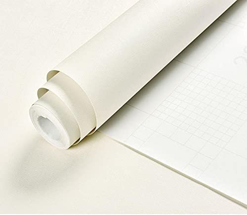 Chbrket Klebefolie Möbel Selbstklebende Folie Dekorfolie Für Küche Möbelfolie Wasserdicht Vinyl Hochglanz Beige 60X600CM