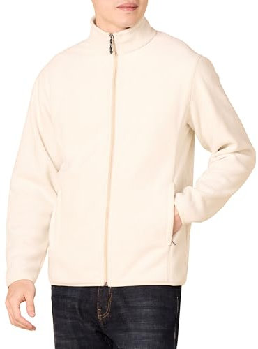 Amazon Essentials Herren Fleecejacke mit durchgehendem Reißverschluss (in Big und Tall erhältlich), Haferbeige Meliert, S