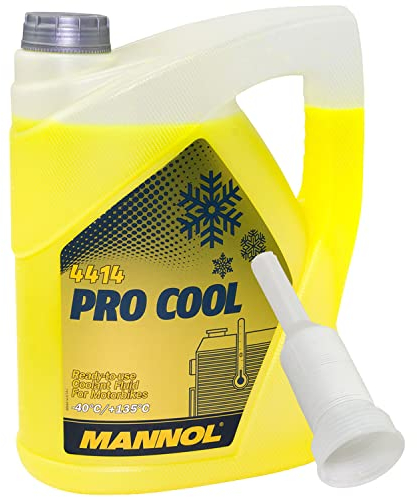 Kühlerfrostschutz Kühlmittel Fertiggemisch MANNOL Pro Cool 5 Liter mit Ausgießer