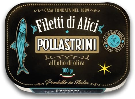 Sardellenfilets in Olivenöl, Filetti di Alici.