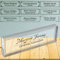 Plaques nominatives pour le bureau Plaque nominative personnalisée pour le bureau Plaque nominative en verre acrylique transparent pour le bureau Décoration de bureau pour femmes hommes, 8 x2.5