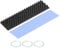 sourcing map Copper Heatsink Coated Graphene 70x20x3mm with Thermal Pad and Rubber Ring for M.2 SSD PC, Laptop Cooler 1 Set
