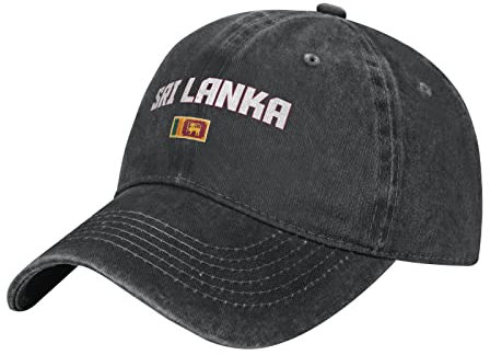YINGD Cowboy Baseball Cap Sri Lanka Flagge Cool Sri Lankan Verstellbar Atmungsaktiv Sonnenhut Unisex für Männer Frauen, #575, One size