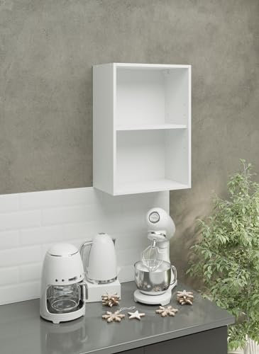 JD Greta Kitchen Wall Cabinet 300-1000mm Mounted Upper Carcass - No Doors (Handles, Hinges, Wall Brackets Included) (500mm)