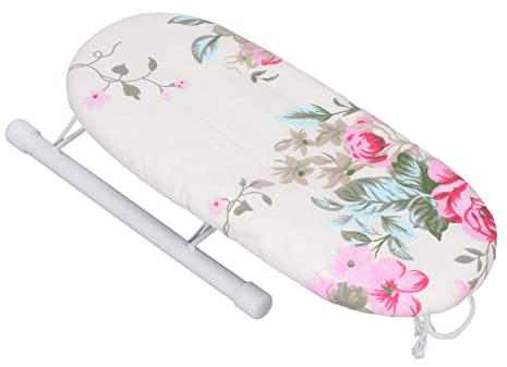 Tabla de Planchar para Mesa, Pierna Plegable, Mini Puños de Manga, Collares, Mesa de Planchar para Uso en Viajes en el Hogar