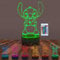 Nachtlicht, 3D LED Illusion Lampe Kinder Touch mit Intelligente Fernbedienung Led Tischlampe,16 Farben Farbwechsel Stichlicht für Jungen Kinderzimmer Weihnachten Dekoration Geburtstag Geschenk