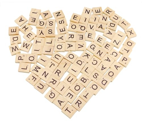 200 Stück Holzbuchstaben,Buchstaben Holz,Scrabble Buchstaben Holz,Holzbuchstaben Scrabble,Holzbuchstaben Klein,A Bis Z,mit Zahlen,für Basteln,Lernen,Buchstabieren,Geschenk,20 x 18 x 4mm
