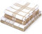 Encasa XO Küchenspiele und Küchenspiele Beige Non Terry + Terry Toallas de Felpa de algodón hautement absorbantes | 70x45 cm | Vielseitig einsetzbar zum Waschen und Reinigen 4er-Satz