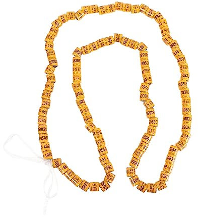 Angoily 100St Taube Fußkettchen nummeriertes Hähnchenkeulenband Brieftaubenfußband vogelringe vogelkäfig Papageienfußringe Vogelfußringe Geflügel Taubenrennen Beinring Identifikationsring