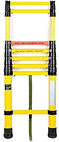 CORCI Telesladders,Yellow Frpcopiladders Heavy Dutycopiextension Ladders for Engineeportable Multi-Purposeladder/a/4M/13.1Ft