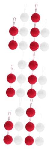 Cabilock 30 STK Wollknäuel Christbaumschmuck weihnachtsbasteln Weihnachtskugel für DIY-Kranz Dekorationen für Hochzeitszeremonien Ornament Girlande Weihnachtsschmuck Weihnachtsdekoration