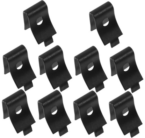 UKCOCO 10stücke Regalklammern Aus Für Glasregale Regalstützklammer Halterungen Für Schränke Zur Befestigung Von Trennwänden Und Glasplatten Montagefreundlich